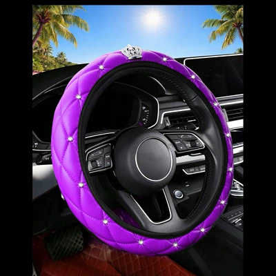 Steering wheel cover Steering Wheel Cover, Fashionable - purple-38cm