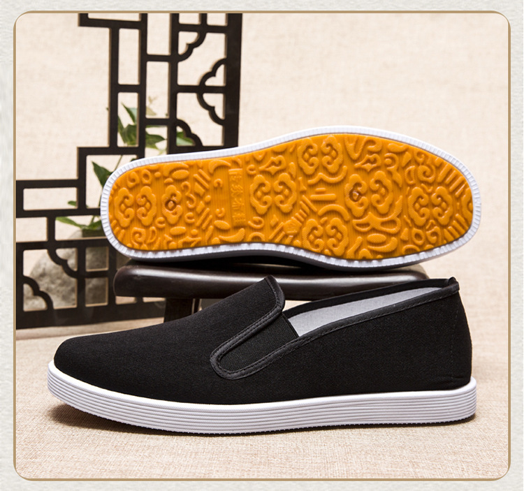Viejos zapatos de tela de Beijing al por mayor primavera y verano nuevos zapatos casuales para hombres con suela gruesa y cómoda transpirable zapatos de trabajo para hombres