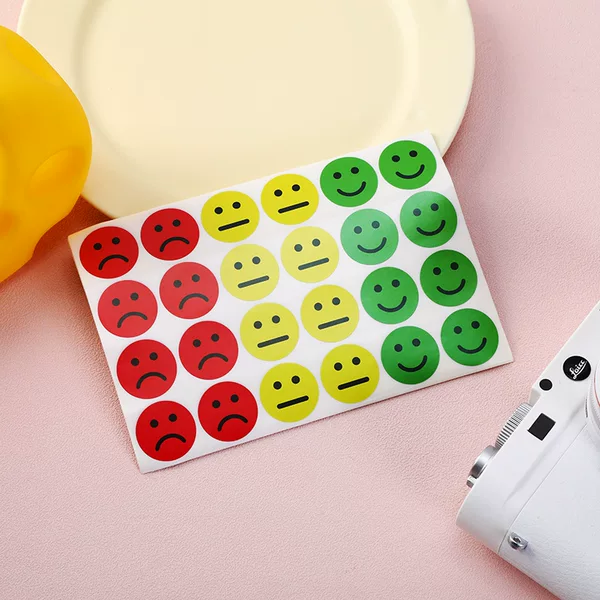 New Emotional Stickers Smiley Happy/Sad Smiley Stickers-Red/Yellow/Green Stickers No