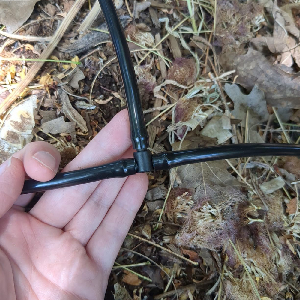 Accesorios de junta de riego de jardinería 4 / 7 conector de riego de goteo / doble barbado / conector de riego de jardín