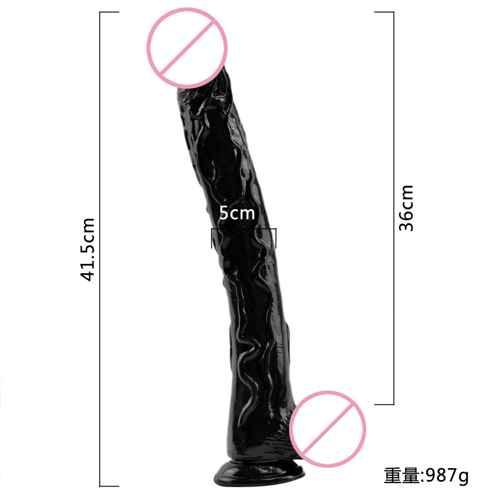 Wearable strap-on harness with realistic dildo 41.5 cm, adjustable straps, pull-up panties