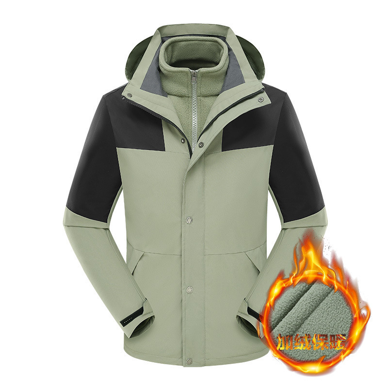 Foreign Trade Deep Inventory Autumn and Winter Popular Outdoor Jackets, Cotton Coats, Fashionable Couple Jackets, Men's Three Foreign Trade Deep Inventory Autumn and Winter Popular Outdoor Jackets, Cotton Coats, Fashionable Couple Jackets, Men's Three