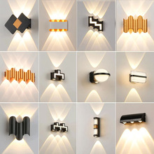 热销新款led户外防水壁灯别墅庭院花园围墙上下发光氛围装饰灯具