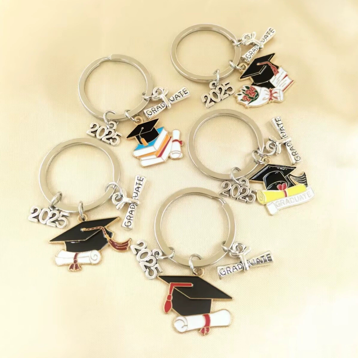 5 сплав капельного масла креативные цветы колпачок кулон брелок для студенческого выпускного сезона сувенирная сумка подвеска