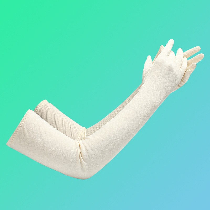 Guantes de protección solar verano alargado protección del brazo verano de las mujeres protección UV manga larga de hielo para mujer