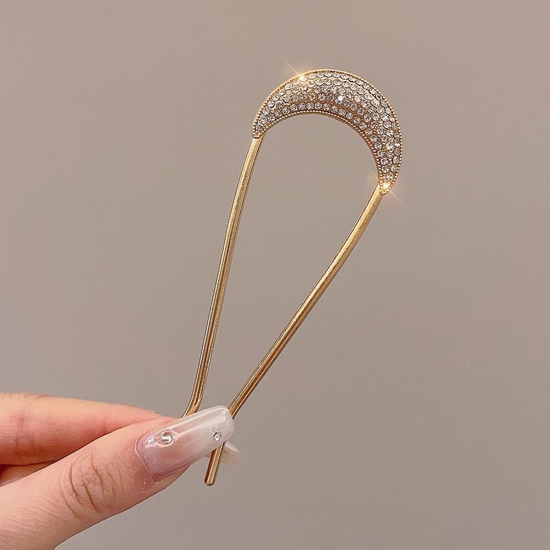 Guofeng perla flange u clip de cabello para mujeres de alto nivel nuevo estilo antiguo chino paso agitando clip de cabello clip de cabello vestido de caballo tocado