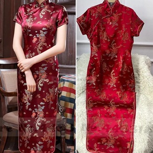 Q 71889 Long Phoenix Qipao Performance Dress ���P�L����