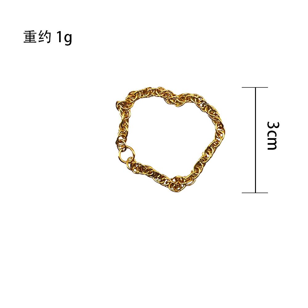 Collar de oro de simulación de hámster transfronterizo Collar de mascota pequeña Juguete Decoración de hámster Joyas lindas para mascotas image 7