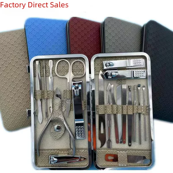 19 pc beauty set manicure set nail clippers nail tools manicure set wholesale in large quantities