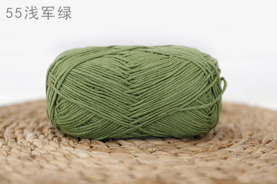 [Envío gratis] productos genuinos de cuatro hebras hilo de algodón de leche hilo de bebé muñeca hilo de algodón ganchillo lindo muñeca lana 4-Strand