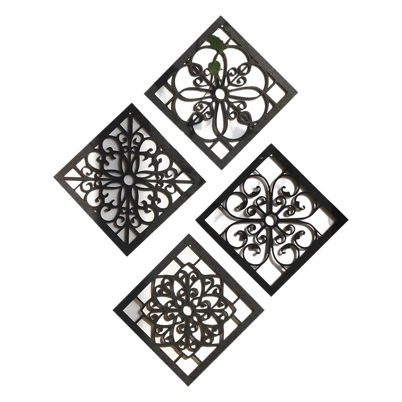 Популярная декоративная деревянная панель в форме призмы от Amazon, европейский стиль, деревянное украшение для стен, декор для дома.