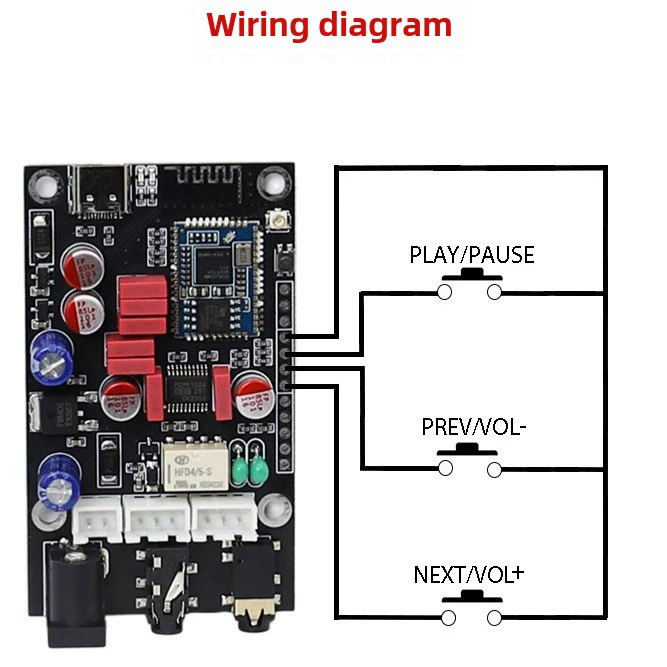 Блютуз-декодирующая плата (Qualcomm) LA02, QCC5125, Bluetooth 5.1, aptX LDAC