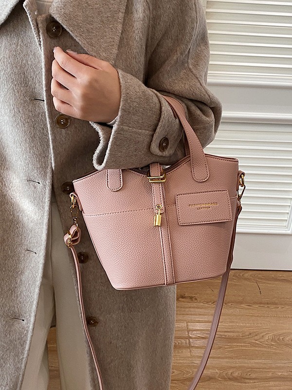 Bolso de mujer nueva moda transfronteriza de un hombro de moda alta sensación de lichi estampado ligero de lujo bolso de cesta de platos image 4