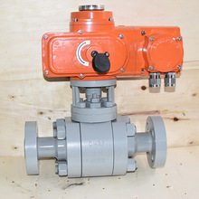 电动高压球阀Q41-16P不锈钢法兰硬密封燃气蒸汽锅炉浮动阀门DN100