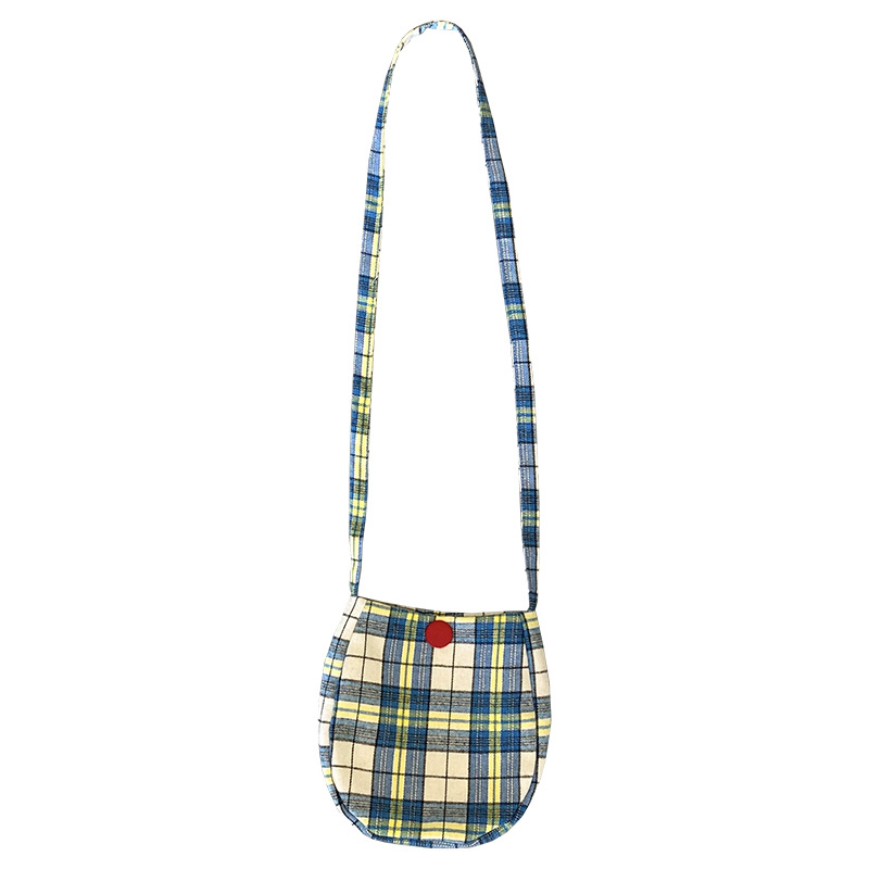 ポーチ｜チェック柄・レトロ・ポータブル・ショルダーバッグ・ファッション・レディース|undefined