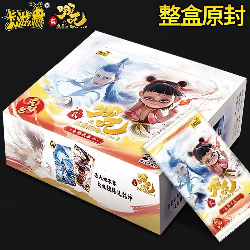 Оригинальная карточная игра Nezha карта дух пламя сумка демон ребенок непослушный море коллекция карт совершенно новая целая коробка периферийная карта карта