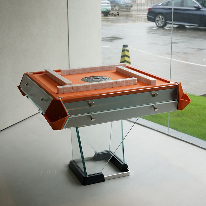 Máquina de mahjong, sala de ajedrez y cartas eléctrica automática, club club, mesa de mahjong, mesa de gorrión doméstico, acrílico