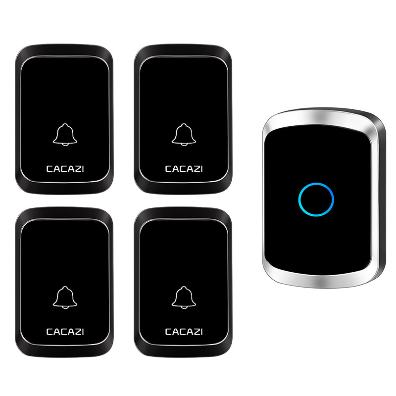 Cuatro casas con timbre inalámbrico de comunicación música digital timbre inalámbrico timbre de control remoto fábrica al por mayor