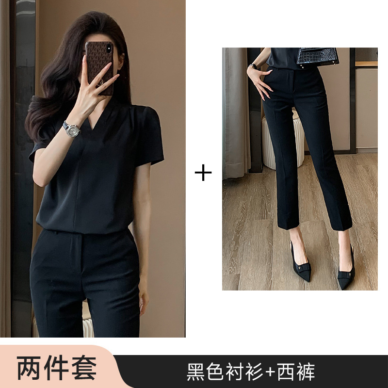 SY8150 검은색 셔츠 + 검은색 바지