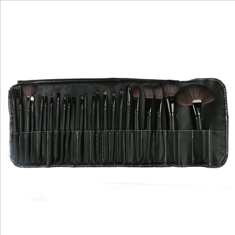 Ventas transfronterizas calientes de 24 conjuntos de cepillo de maquillaje, conjunto completo de herramientas de maquillaje, cepillo de fondo de polvo, cepillo suave para ojos