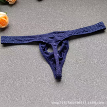 男士网孔透气丁字裤裤  时尚性感低腰前开口情趣T裤 潮男丁字内裤