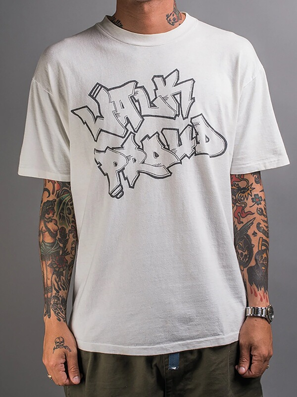 Hamasaki步 Mv Walk Proud Proudly Walk Punk Rock Music American Loose Straight Men's and Women's T-Shirt