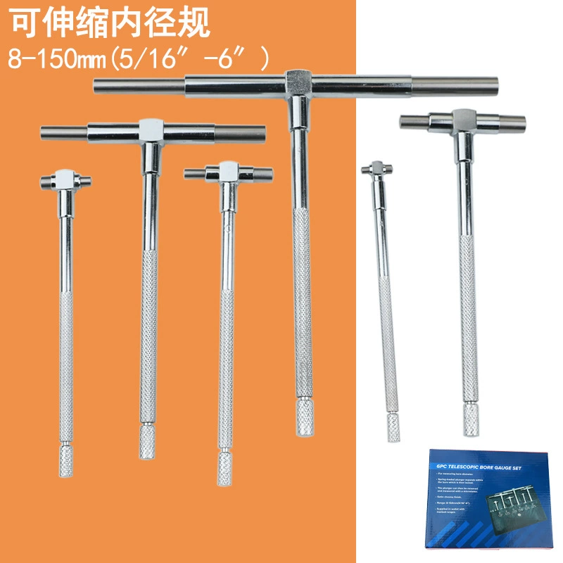Фабрика оптом 6 комплектов телескопических выдвижных колоний круглая головка из нержавеющей стали Регулируемый датчик 8-150 мм телескопический датчик