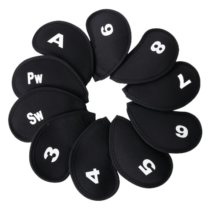 Yuofan fuente suministro digital cubierta de la bola tapa conjunto 10 varilla de hierro cubierta de suministros personales accesorios cubierta del club de golf