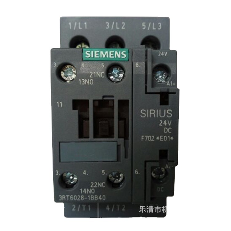 SIEMENS/西门子 接触器3RT6028-1BB40 38A DC24V 直流 1NO+1NC