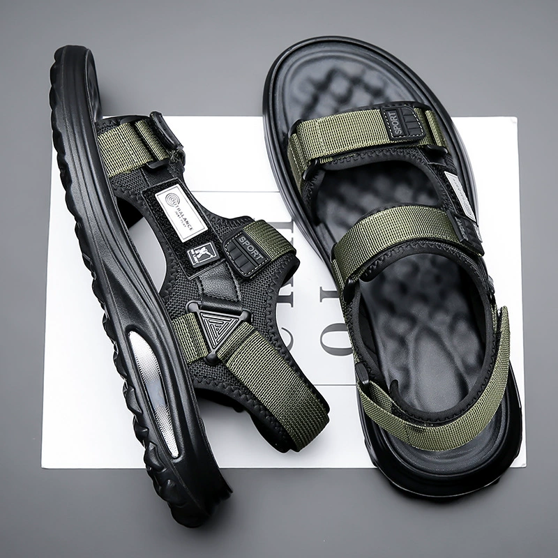 Сандалии мужские летние наружные виды спорта противоскользящие и вонючие водители сандалии мужское вождение вьетнамская пляжная обувь