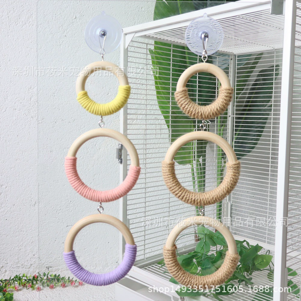 Игрушка-попугай Макрон, подвесное кольцо, качели для облегчения скуки, пион, черный феникс, тигровая кожа, для восхождения, нескользящая клетка для птиц, украшение, принадлежности для птиц