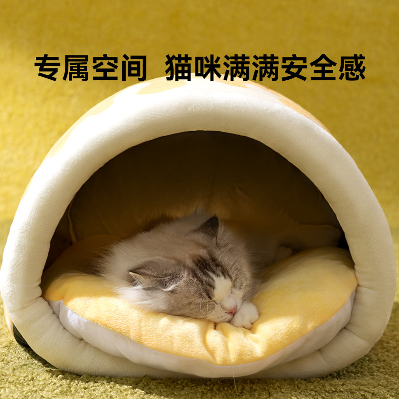 Otoño y invierno abeja de gato de caza cerrada calentamiento a prueba de viento perro de perro pequeño y medio sueño profundo perro de mascotas