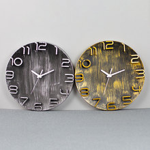 跨境热卖爆款复古挂钟钟表家用挂墙批发创意石英钟時鐘wall clock