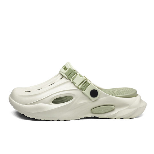 Men's Summer New Style Shoes with Shit on Shoes EVA Thick-soled Beach Outdoor All-match Couple's Korean-style Non-slip High-value Cave Shoes