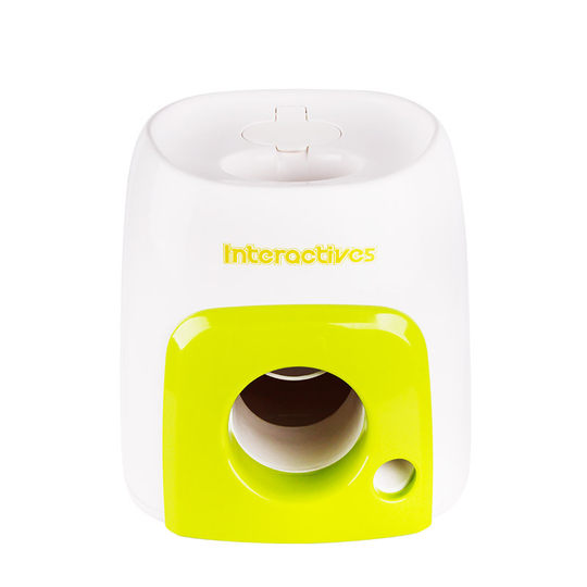 Amazon Dog Interactive Training Reward Machine Smart Pet Leakage Feeder Tennis Feeder Toy Pet Supplies