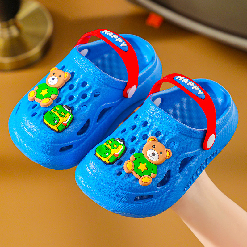 [Beneficios DE LA PÉRDIDA] EVA zapatillas para niños zapatos de playa para niñas de verano Zapatos de agujero para niños pequeños de fondo suave