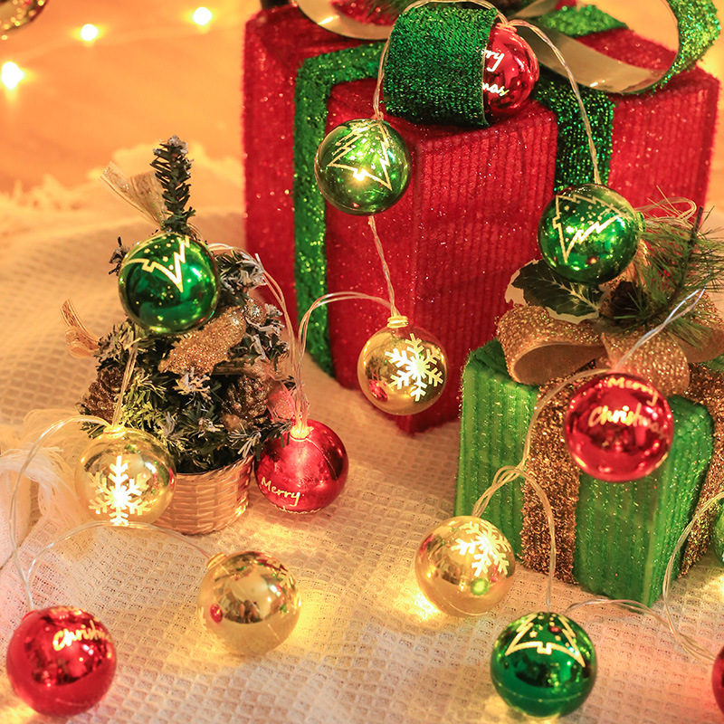 LED luces decorativas de Navidad cadena ESTRELLA DE Navidad bola cielo rootnet rojo diseño ambiente de vacaciones luces intermitentes