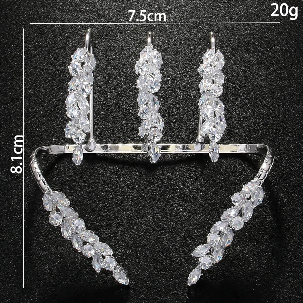 Aliexpress pulsera de zircon de hoja caliente personalidad exagerada ajustable accesorios de pulsera de apertura Bracelet mujer