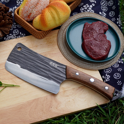 Yangjiang factory goods in stock manual Hammer Chopper solid wood Cutter heavy industry Bone chopping knife sharp Chop bone knife