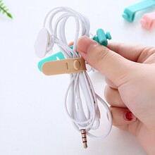 防丢失耳机数据线收纳硅胶绑带捆扎带理线器卡扣集线绑线带束线器