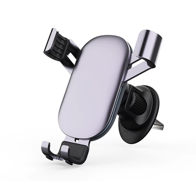 Car Air Vent Gravity Navigation – Car phone holder - 24-brand-new-metal-upgrade-metal-hook-a031-light-purple-gray