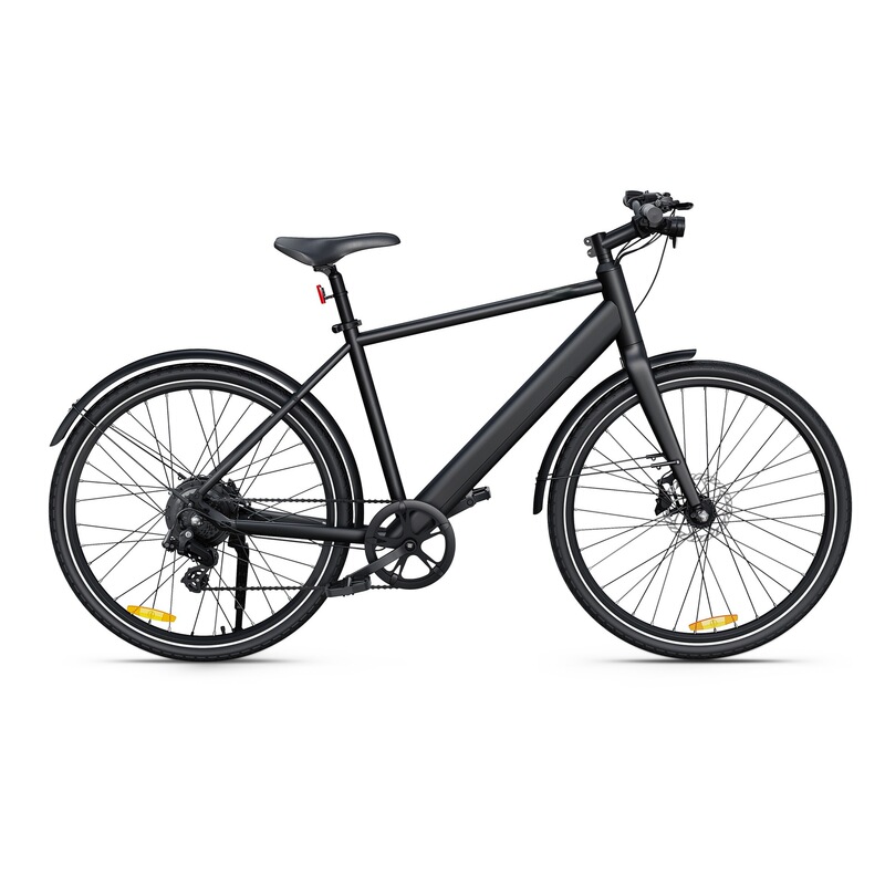 Electric-Assisted Bicycle for Adults, Urban Commuting Road Smart Bike with Built-In Lithium Battery, 7-Speed Disc Brake Assist