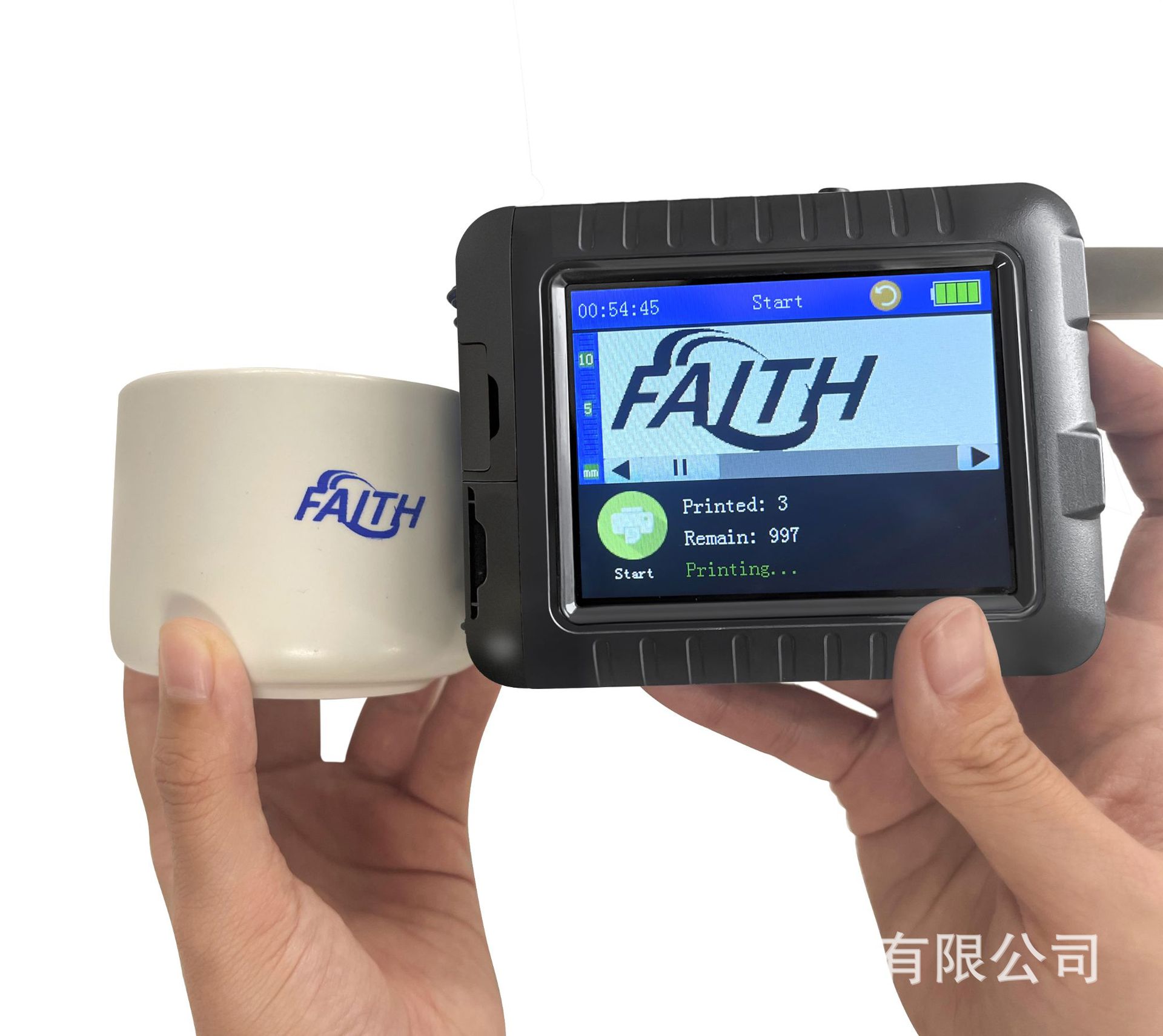 Impresora de Inyección de Tinta Portátil Industrial FAITH Premium para Codificación de Fechas en Envases de Alimentos, Máquina Inteligente de Codificación y Marcado Pequeña
