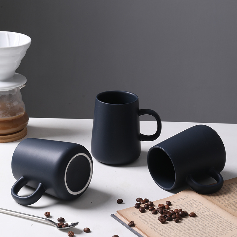 Taza de cerámica mate de gran capacidad para café, para uso doméstico, regalos corporativos, recuerdos, impresión de logotipo personalizado