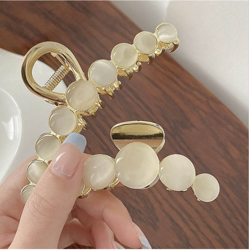 Fashion Opal Grip Retro New Large Metal Hair Clip Hair Accessories display picture 2