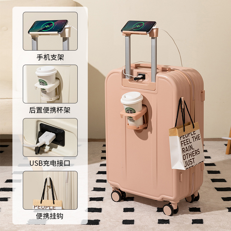 Equipaje maleta de 20 pulgadas hembra color caramelo mudo rueda universal caja de embarque macho pequeño carro ligero al por mayor