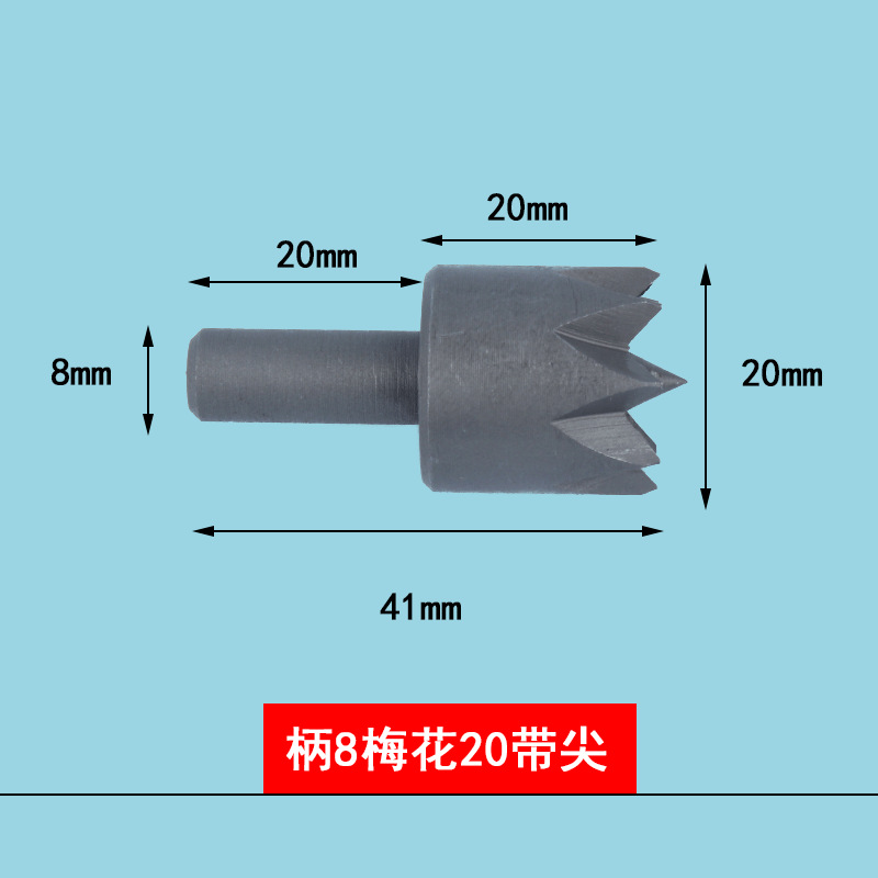 Handle 8 plum blossoms 20 with tip