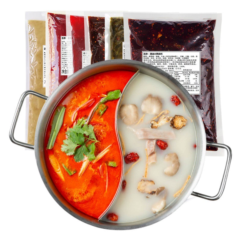 Коммерческий небольшой горячий горшок, оптовая продажа, вращающийся грибной суп самообслуживания, томатное чистое масло, шампуры Чунцин, ароматный Малатанг