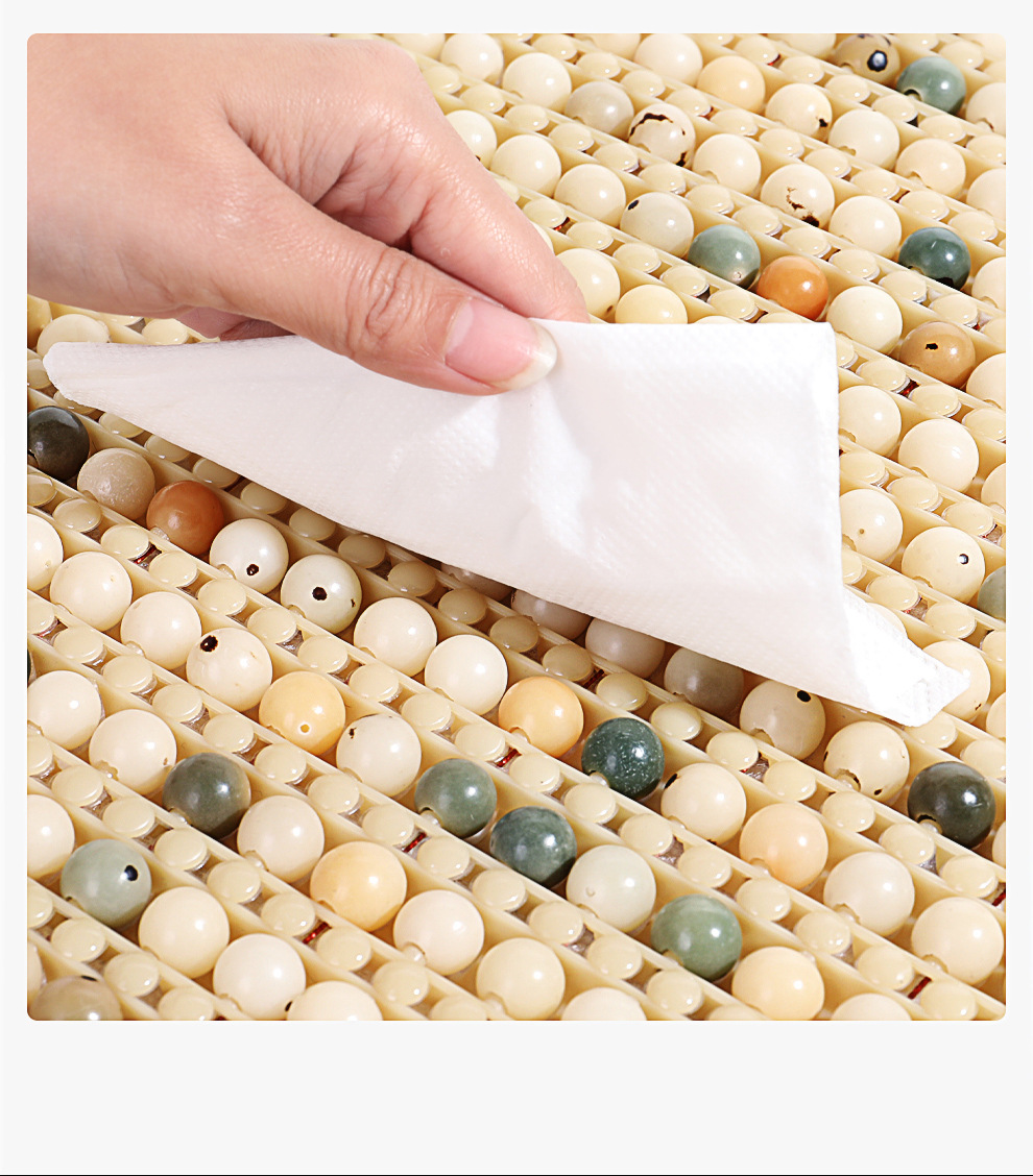 Summer Car Seat Cushion with Wooden Beads for Ventilation, Breathable Universal Cooling Pad for All Seasons, Anti-Scald Seat Mat, Dropshipping