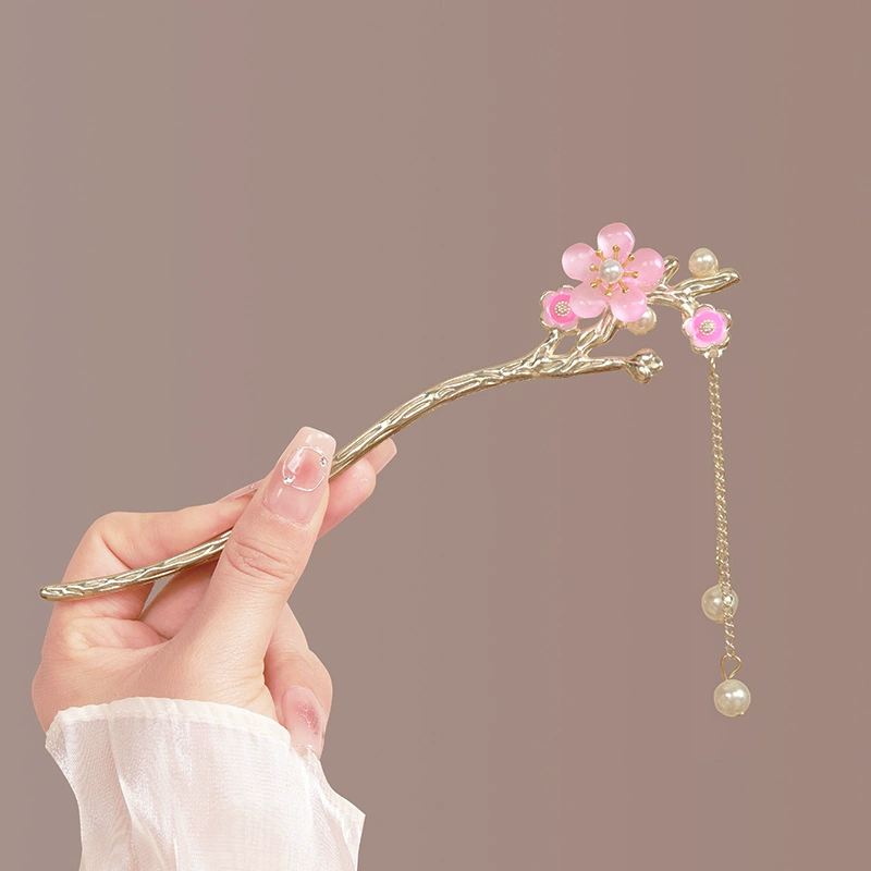 Hairpin Hanfu заколка для волос, орхидея цветочный декоративный аксессуар для волос, простая элегантная китайская стиль